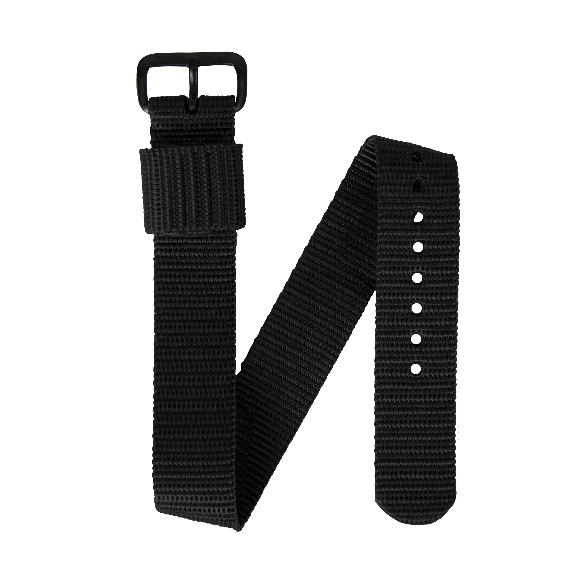 Ballistic Nylon Strap, Black, 16mm - Image 3
