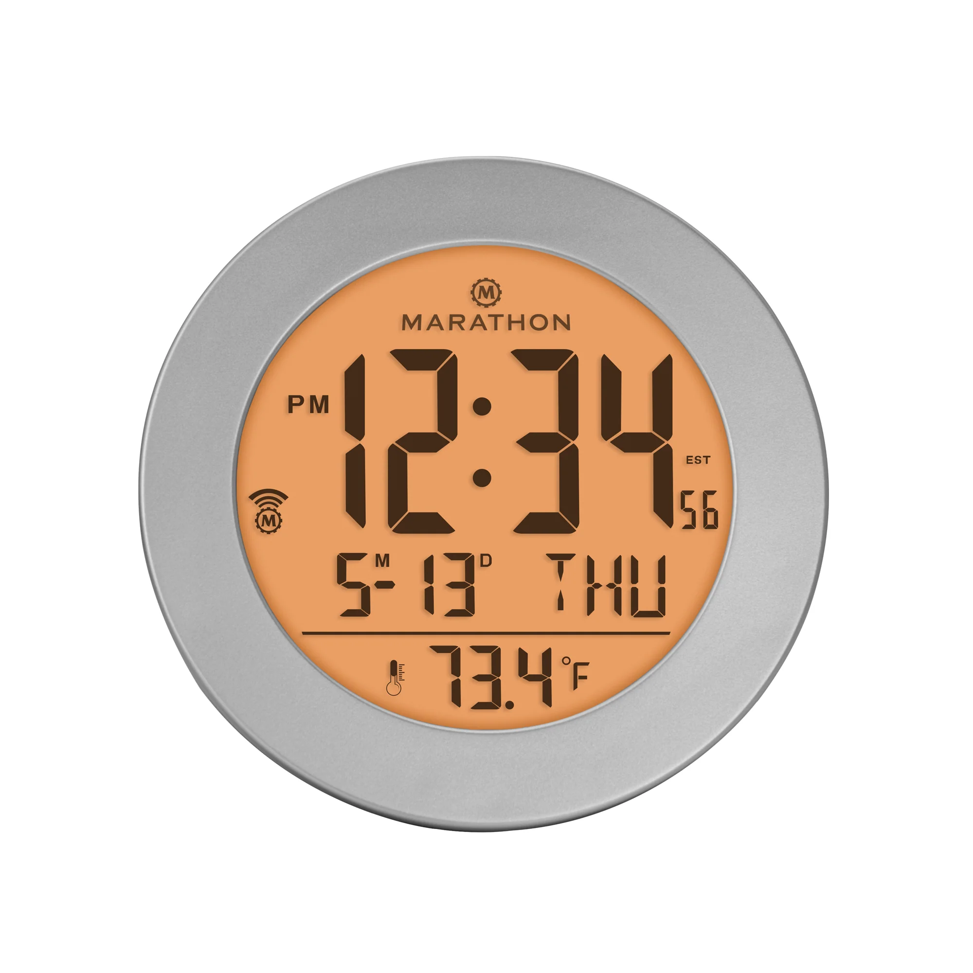 3.5 Inch Round Self-Setting Alarm Clock with Push-Button Backlight - Image 12