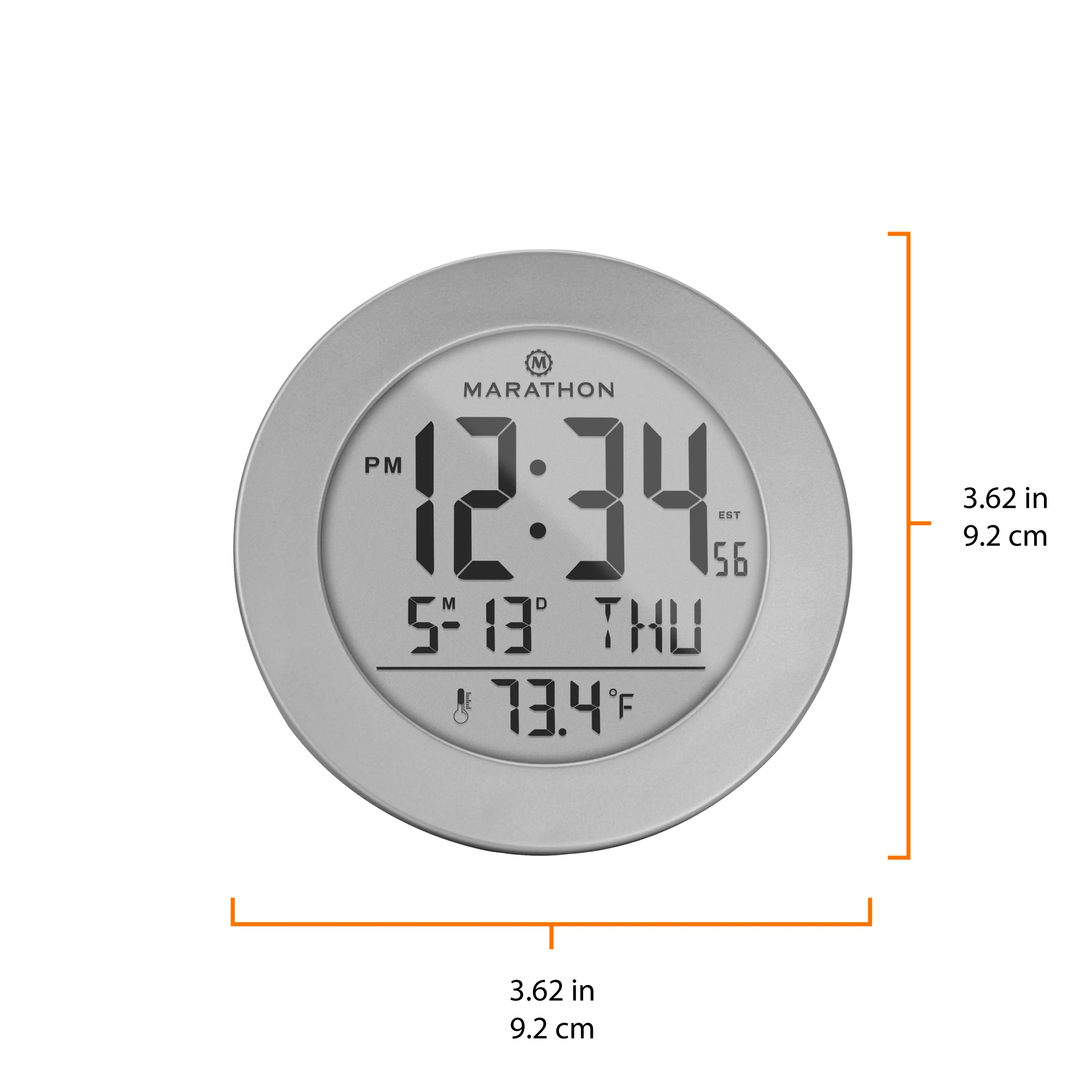 3.5 Inch Round Self-Setting Alarm Clock with Push-Button Backlight - Image 17