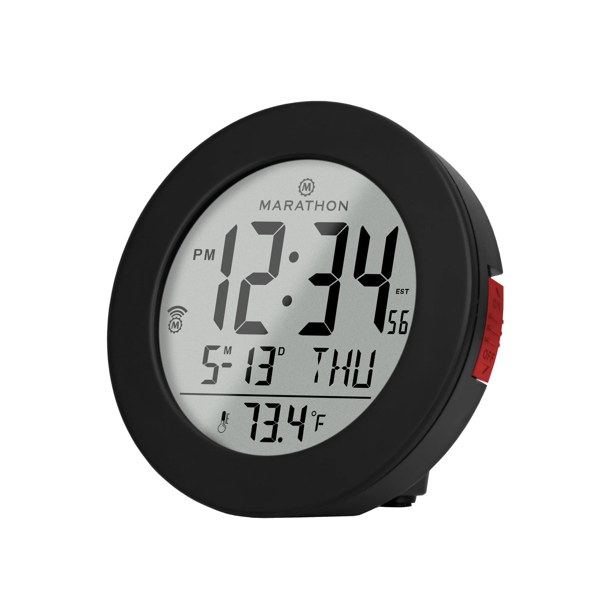 3.5 Inch Round Self-Setting Alarm Clock with Push-Button Backlight - Image 7