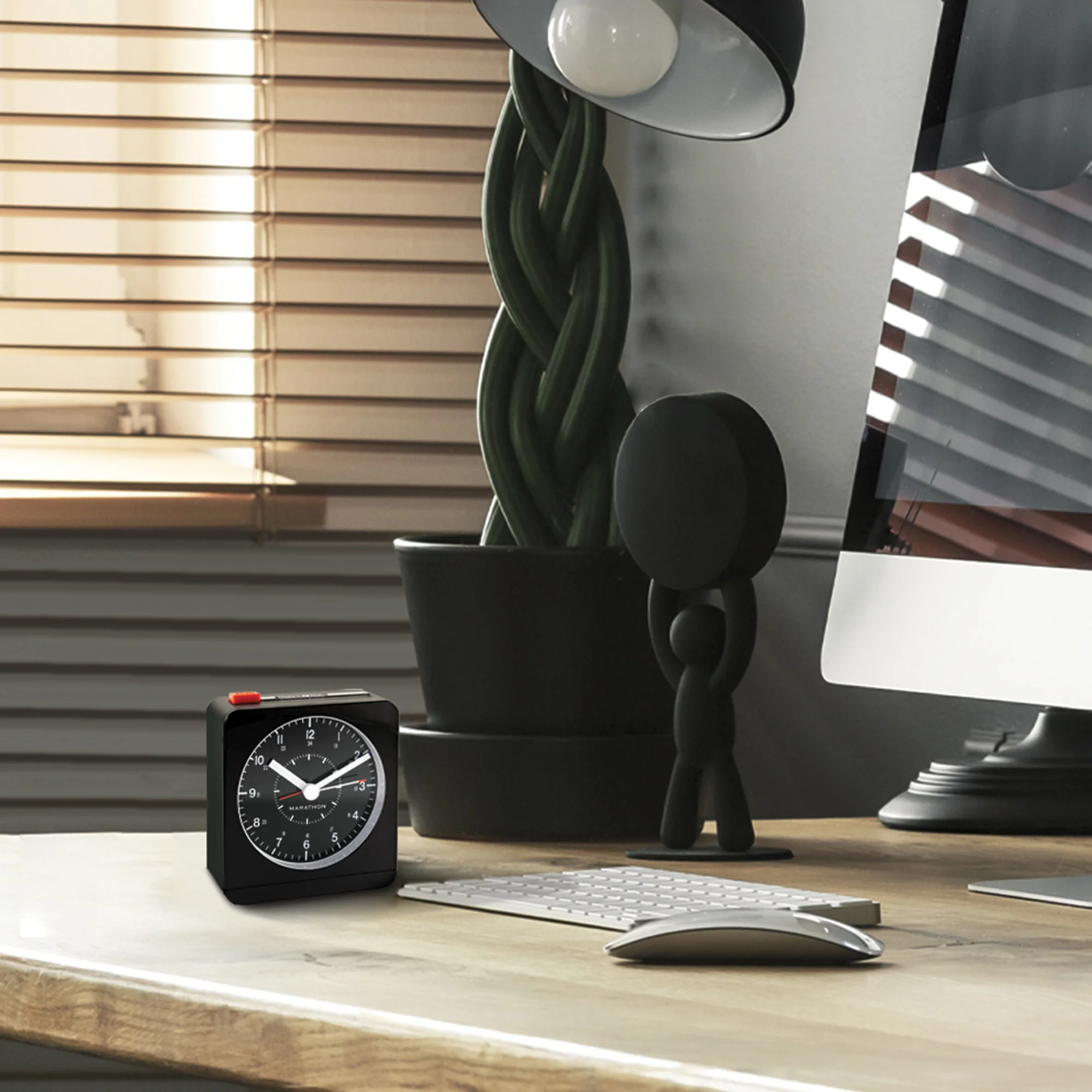 Analog Desk Alarm Clock with Auto Backlight - Image 13