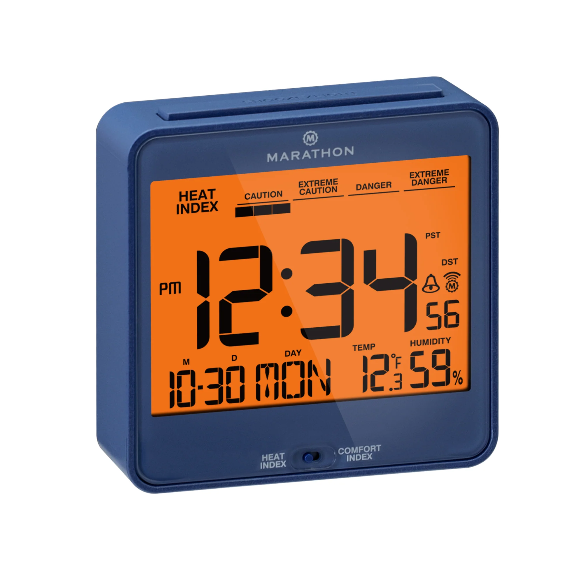 Self-Setting Desk Clock with Backlight, Heat & Comfort Index - Image 26