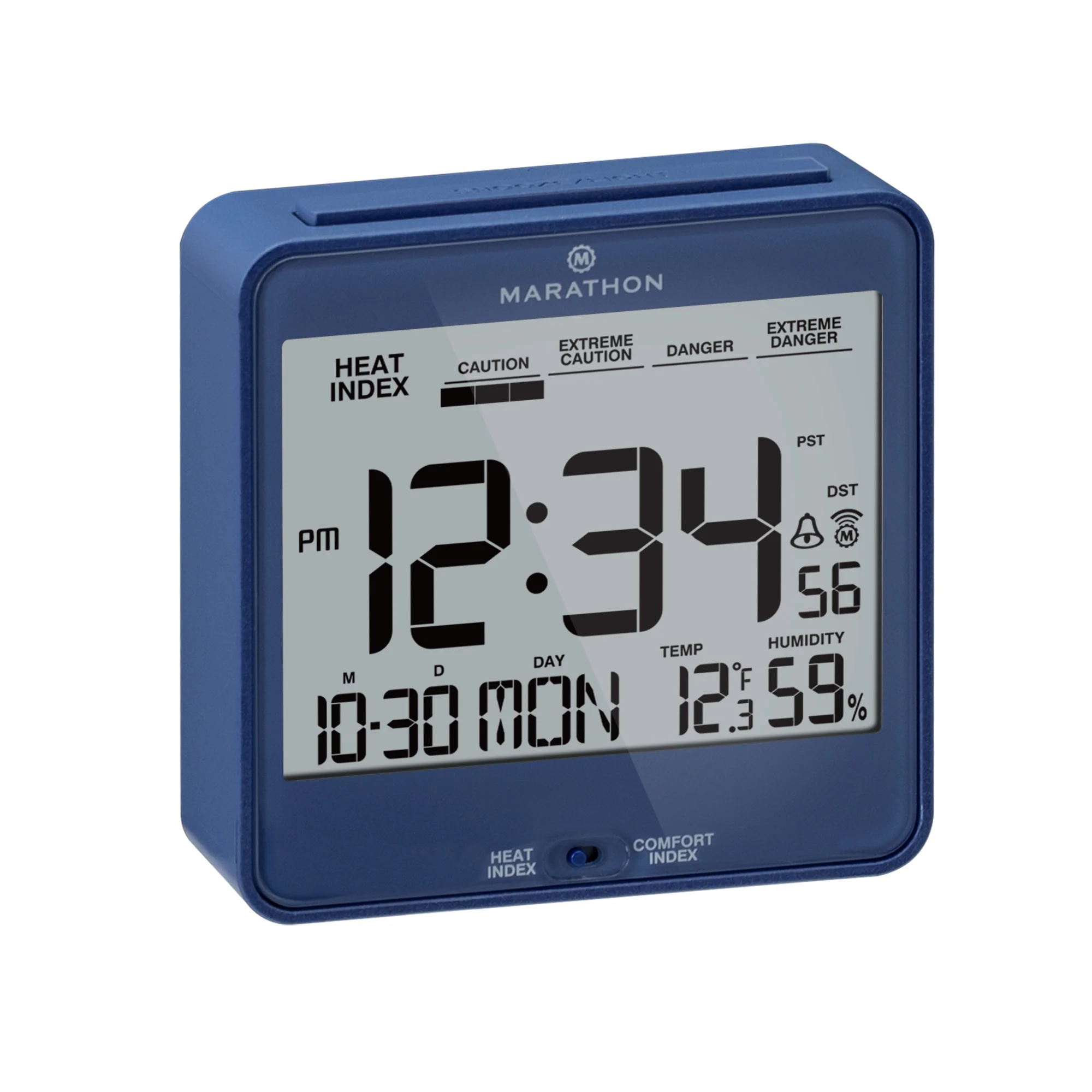 Self-Setting Desk Clock with Backlight, Heat & Comfort Index - Image 27