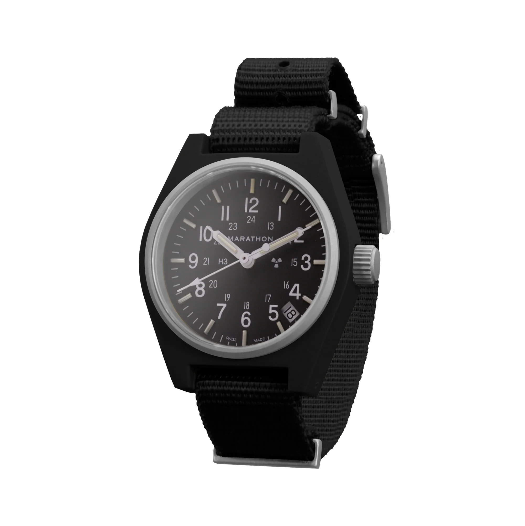 34mm Black General Purpose Quartz with Date (GPQ-D) - Image 3