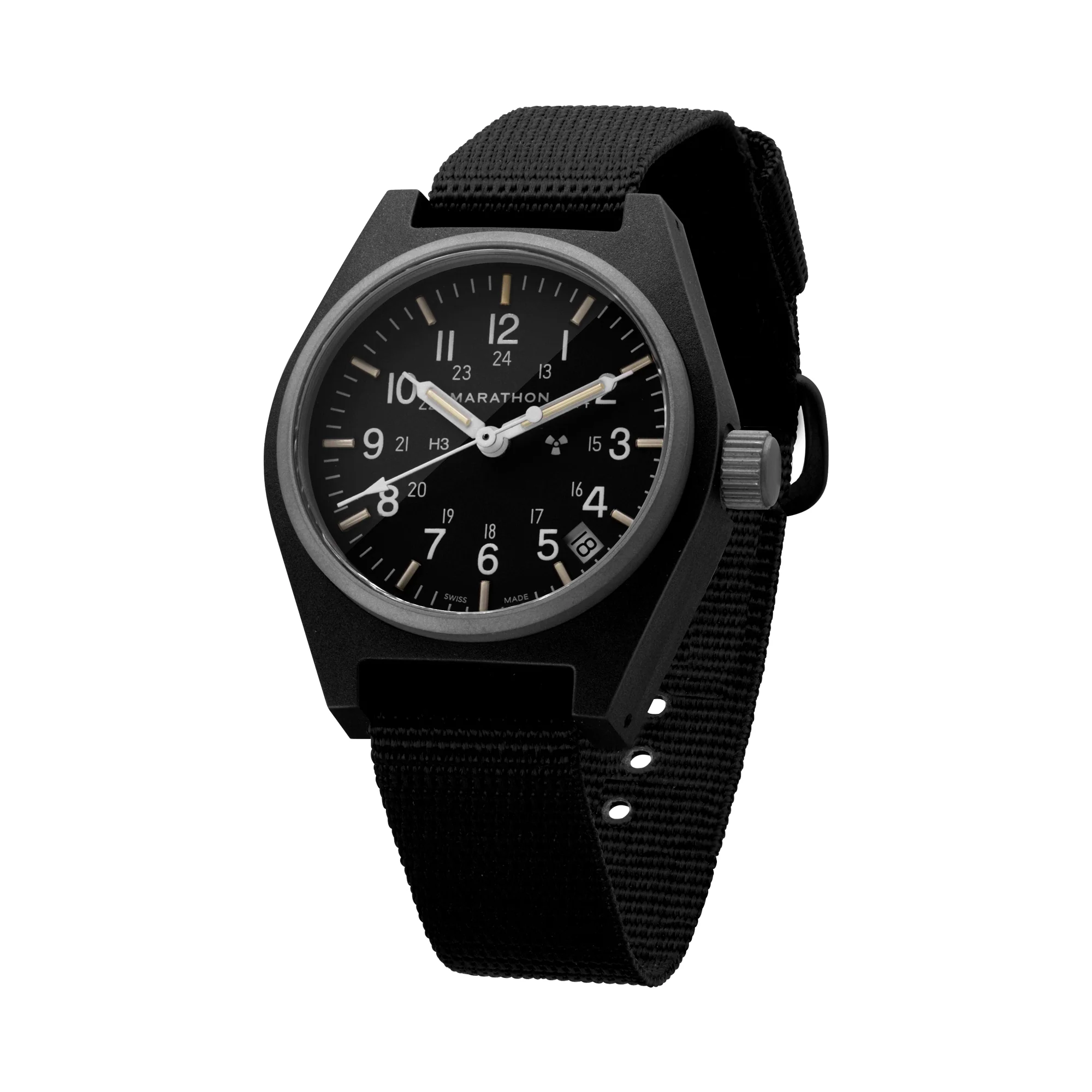 34mm Black General Purpose Quartz with Date (GPQ-D) - Image 5