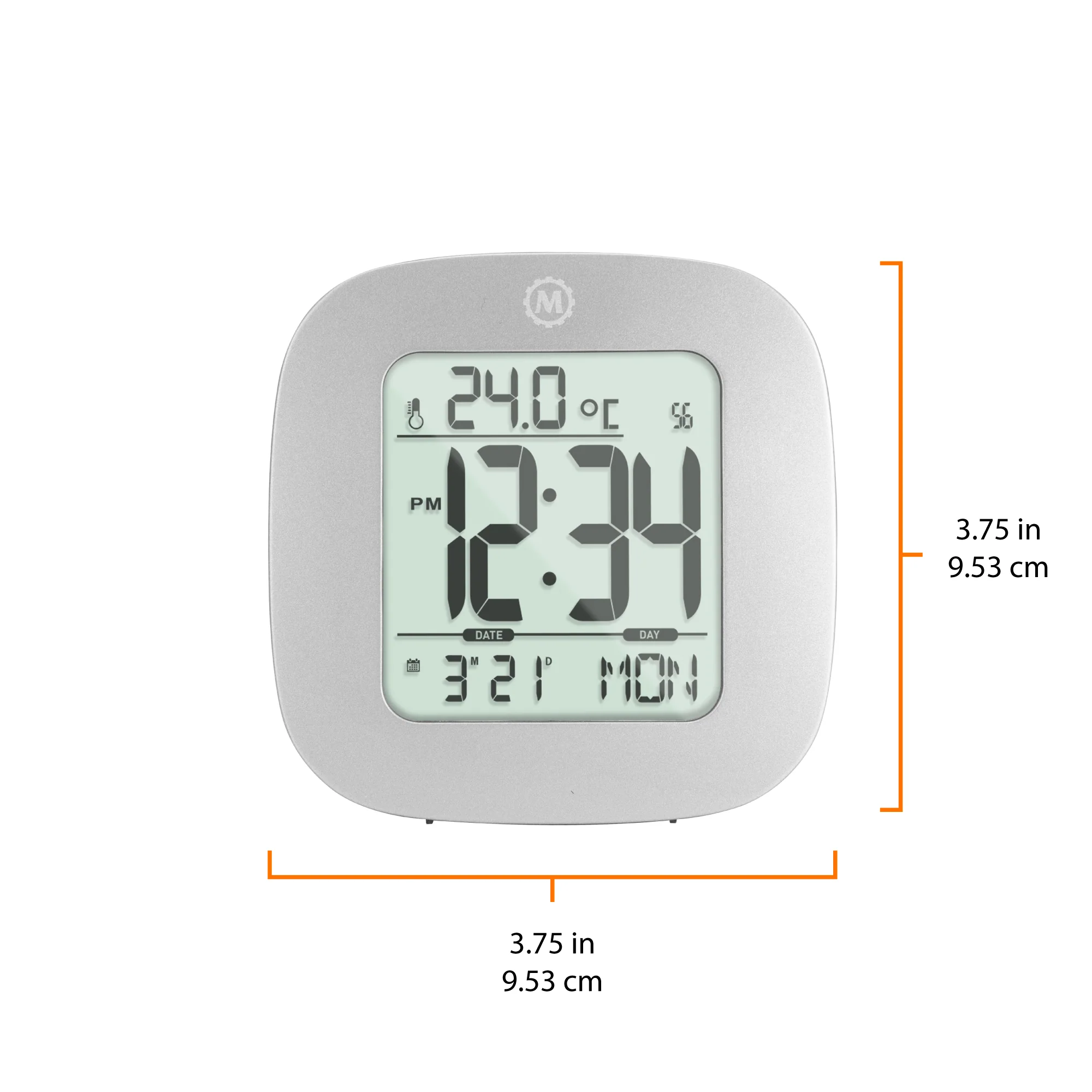 Clock, LCD, Alarm, Mini, Graphite Grey (25/50) - Image 4