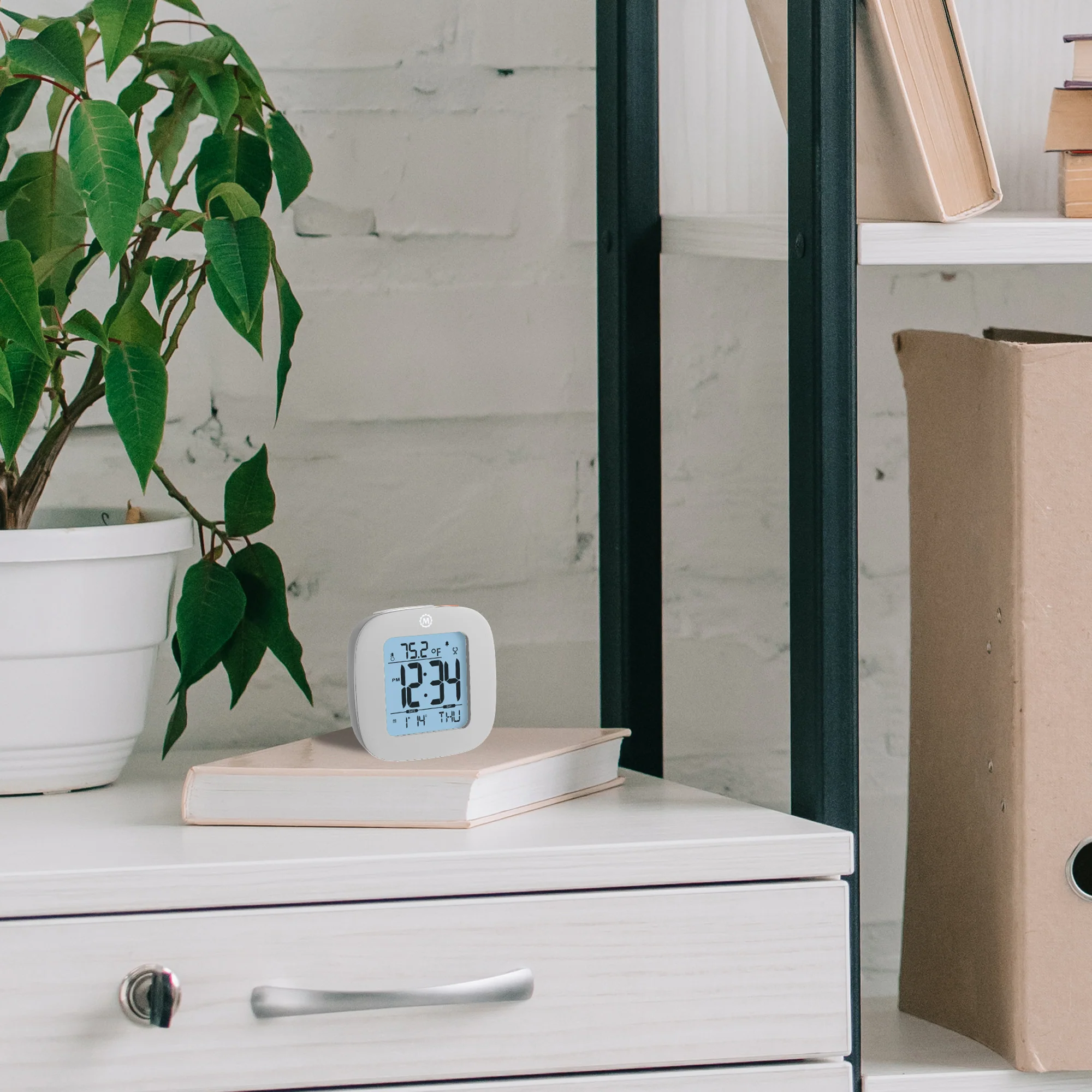 Clock, LCD, Alarm, Mini, Graphite Grey (25/50) - Image 5