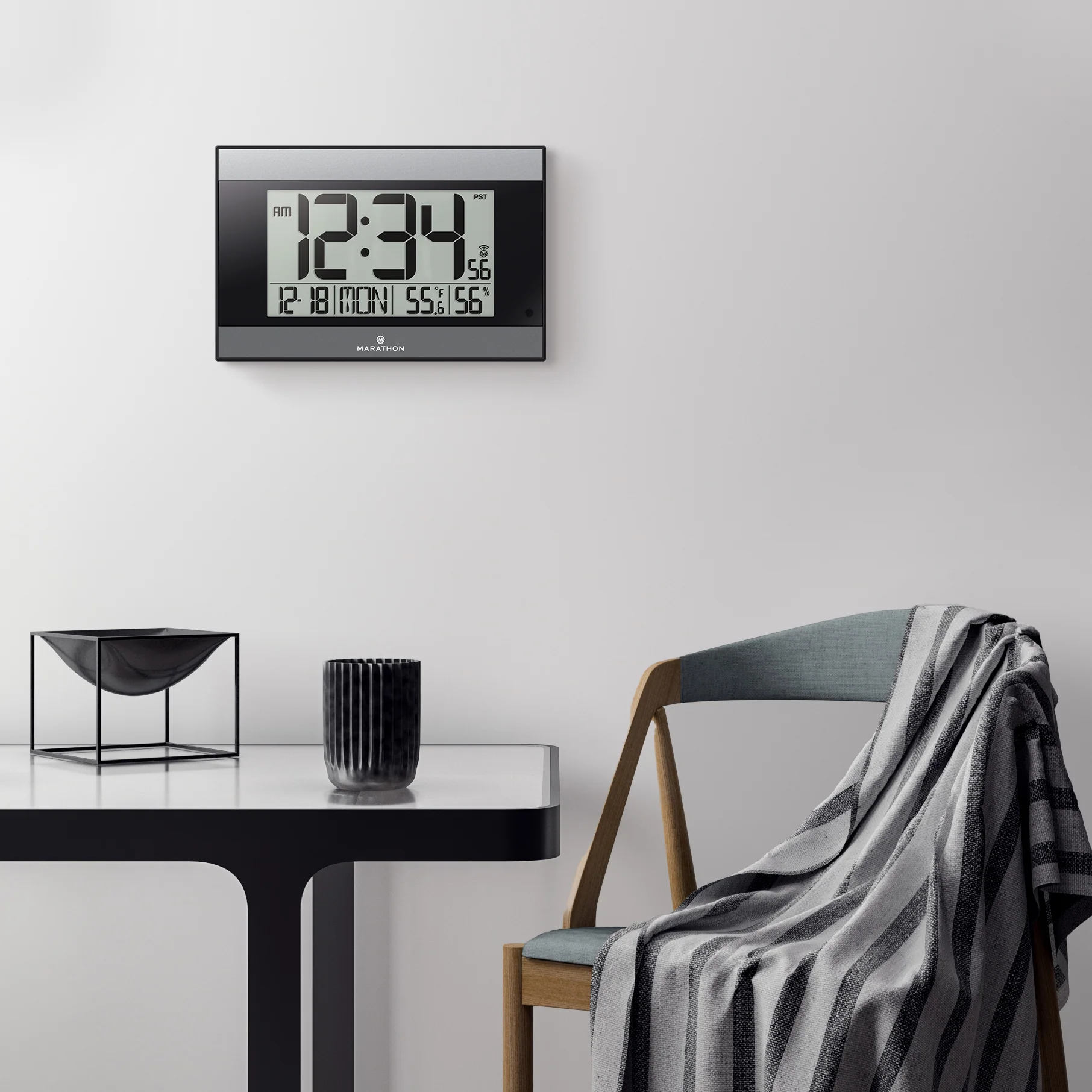 Self-Setting Digital Wall Clock with Auto Backlight - Image 11