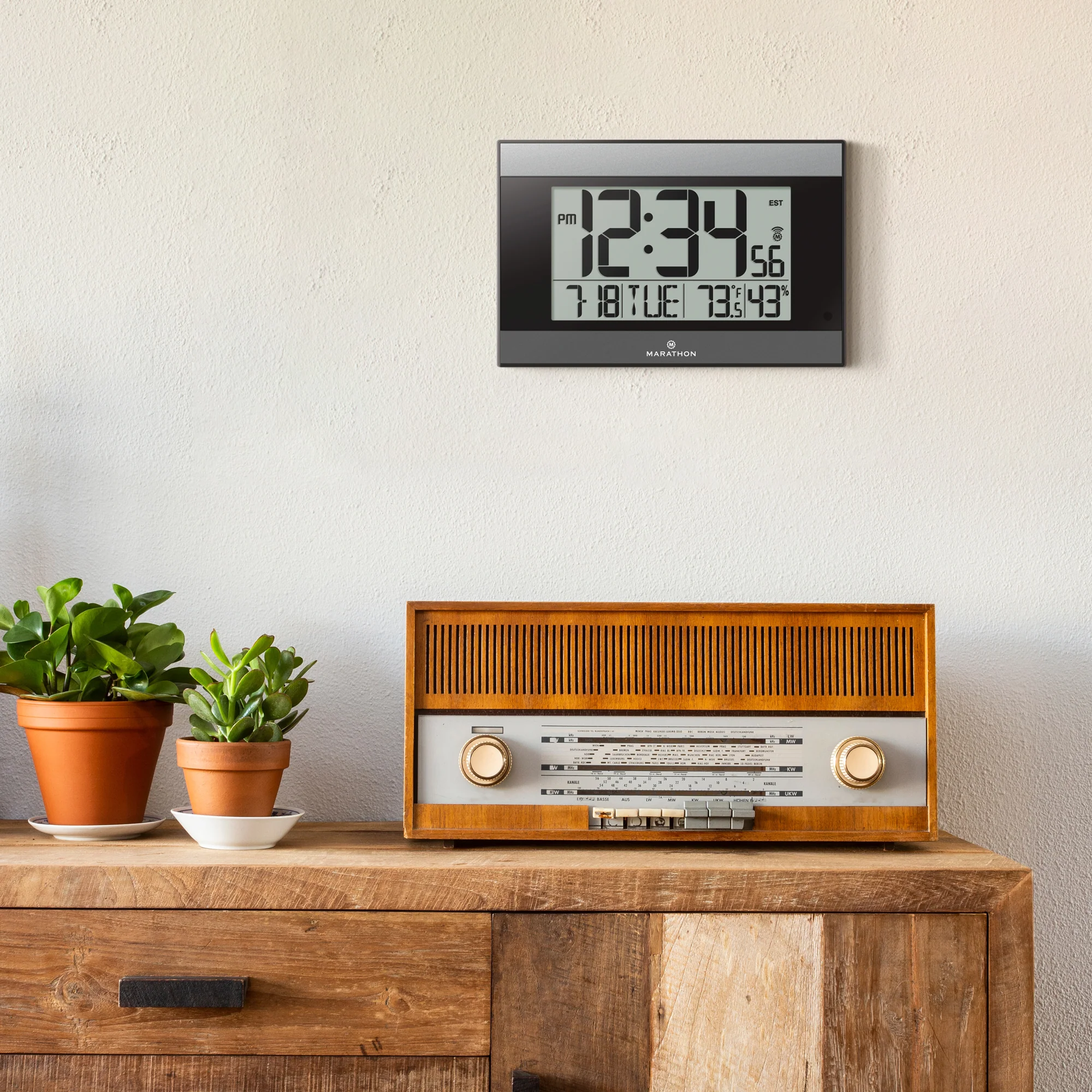 Self-Setting Digital Wall Clock with Auto Backlight - Image 12