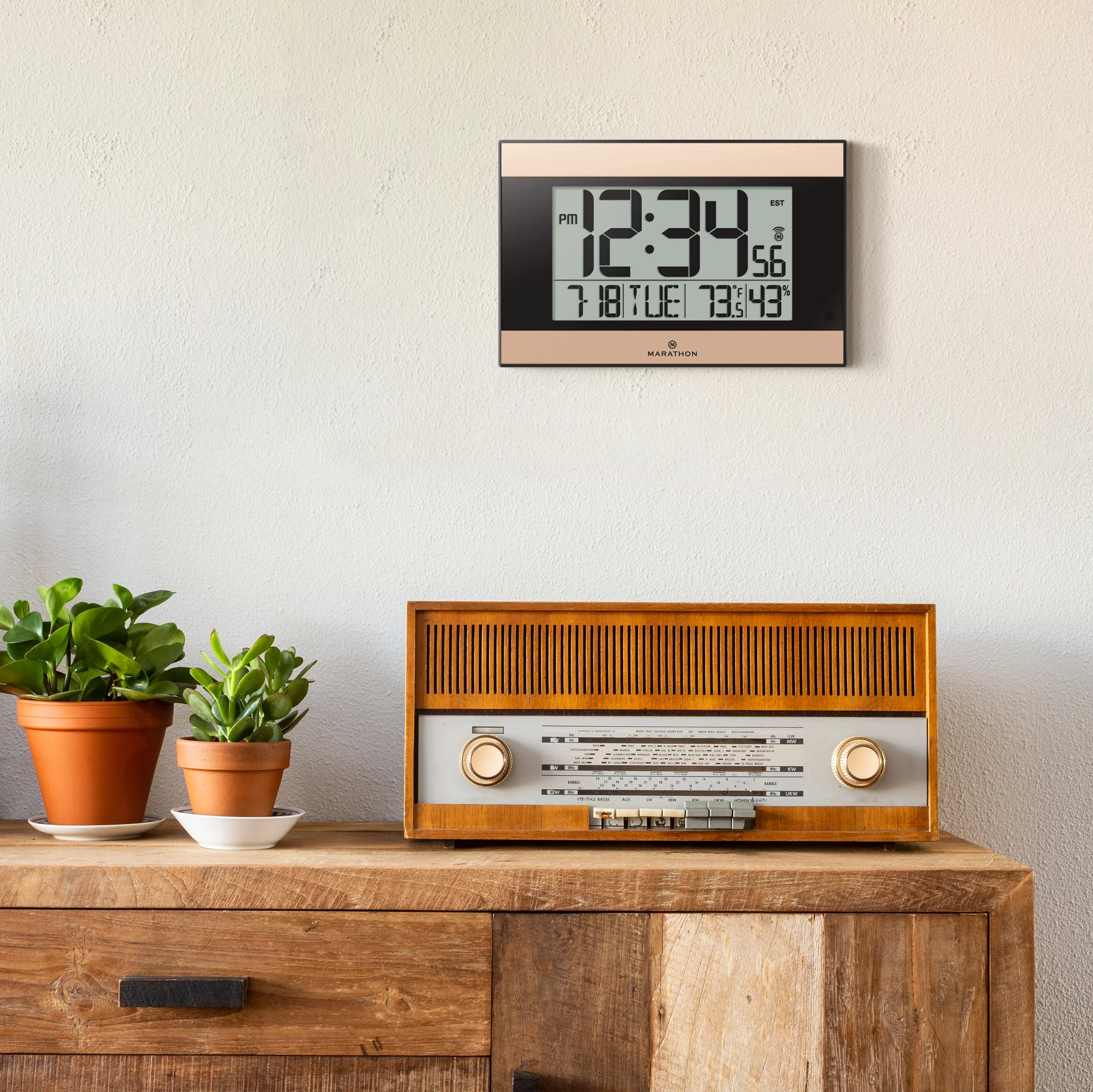 Self-Setting Digital Wall Clock with Auto Backlight - Image 20