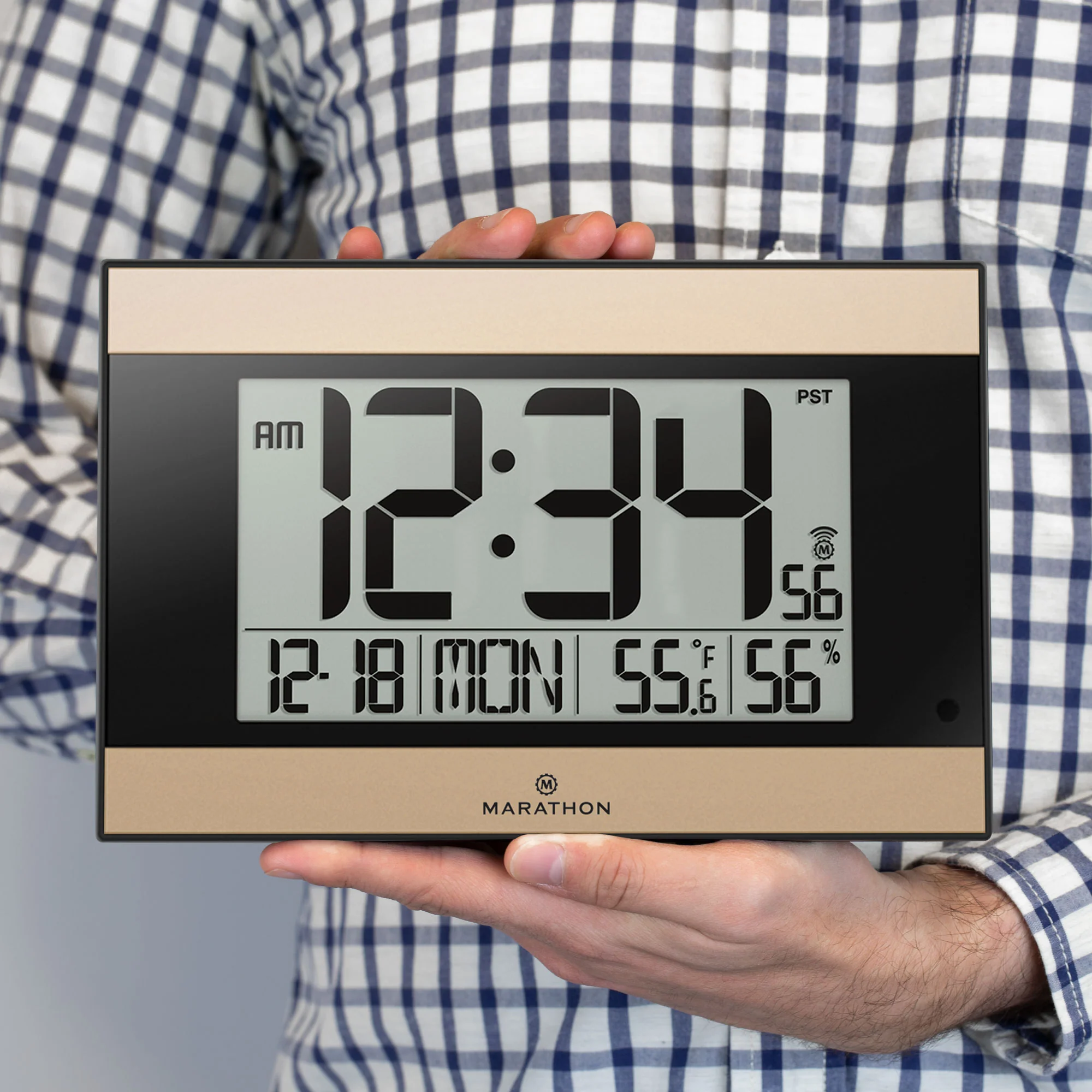 Self-Setting Digital Wall Clock with Auto Backlight - Image 24