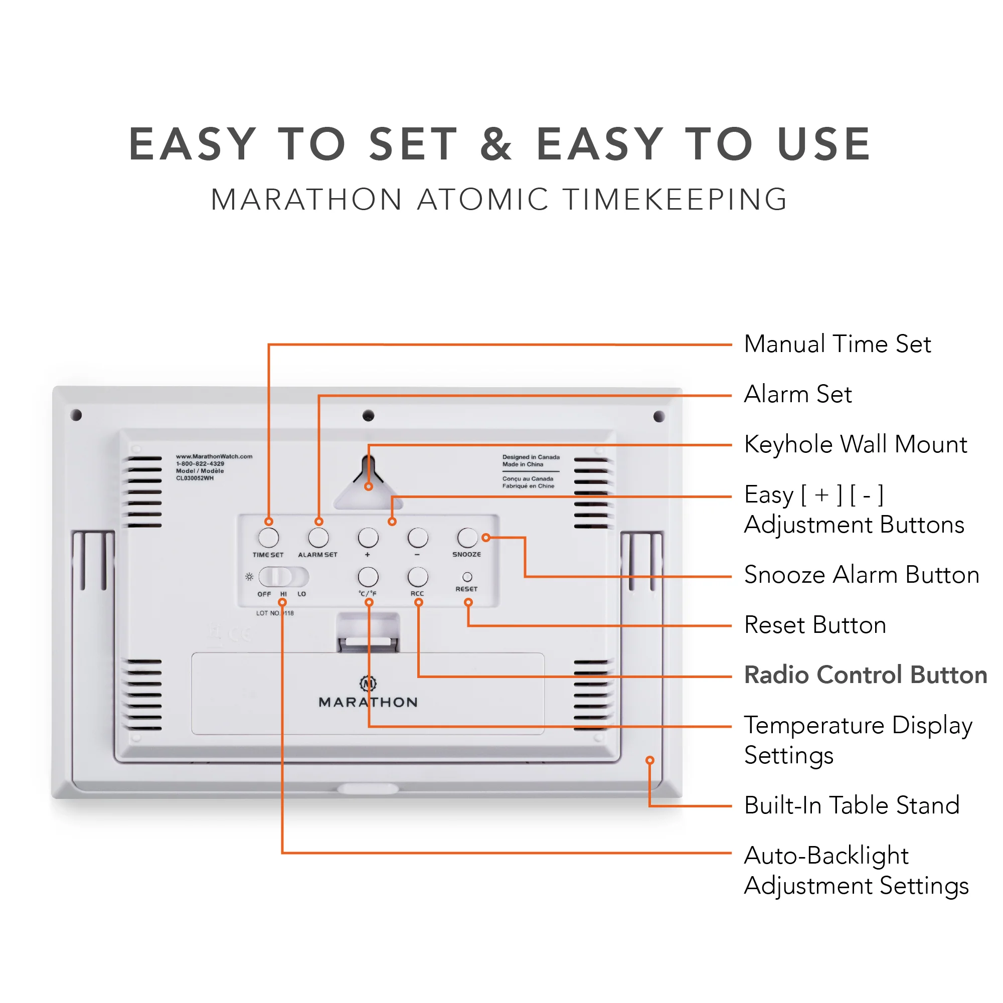 Self-Setting Digital Wall Clock with Auto Backlight - Image 34