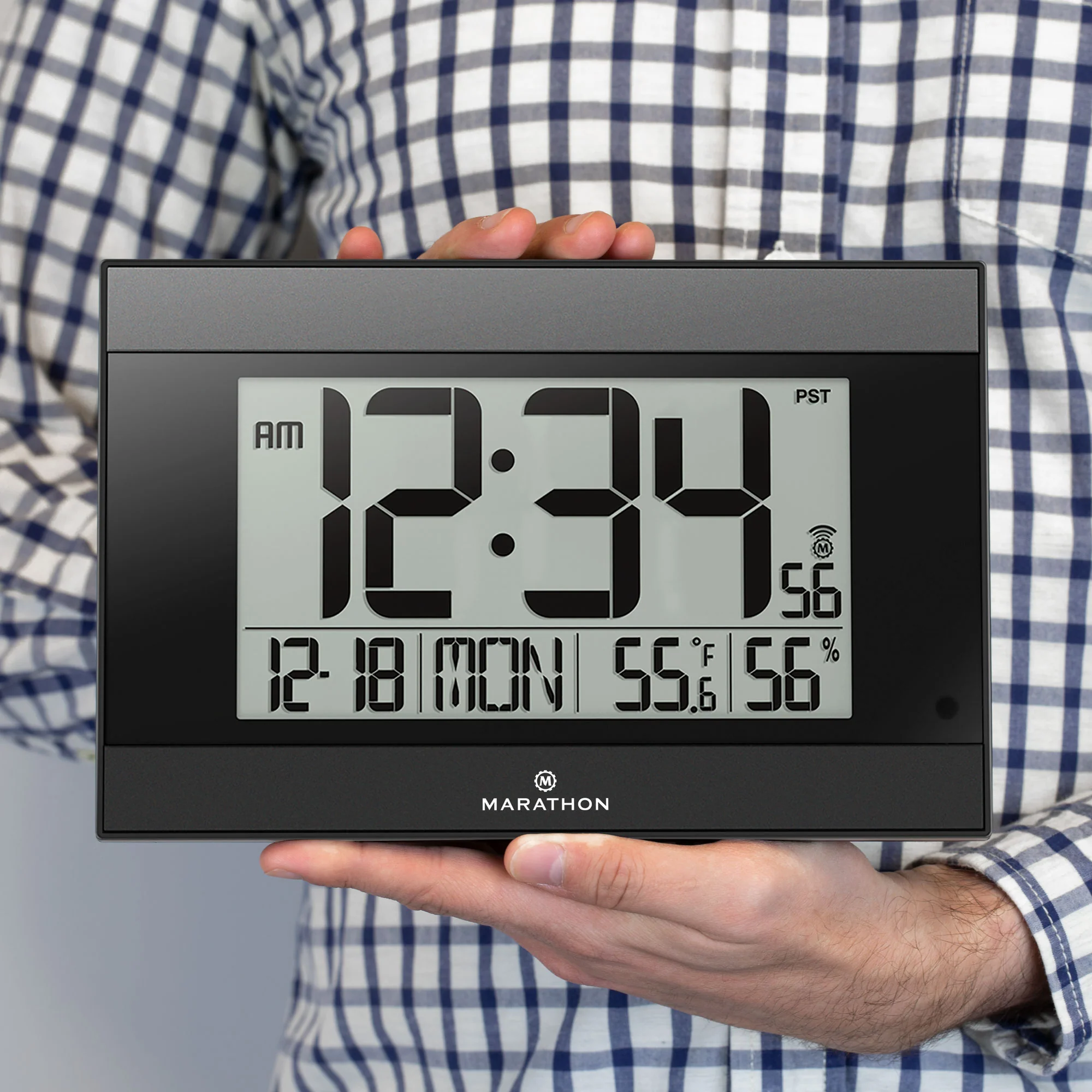 Self-Setting Digital Wall Clock with Auto Backlight - Image 5