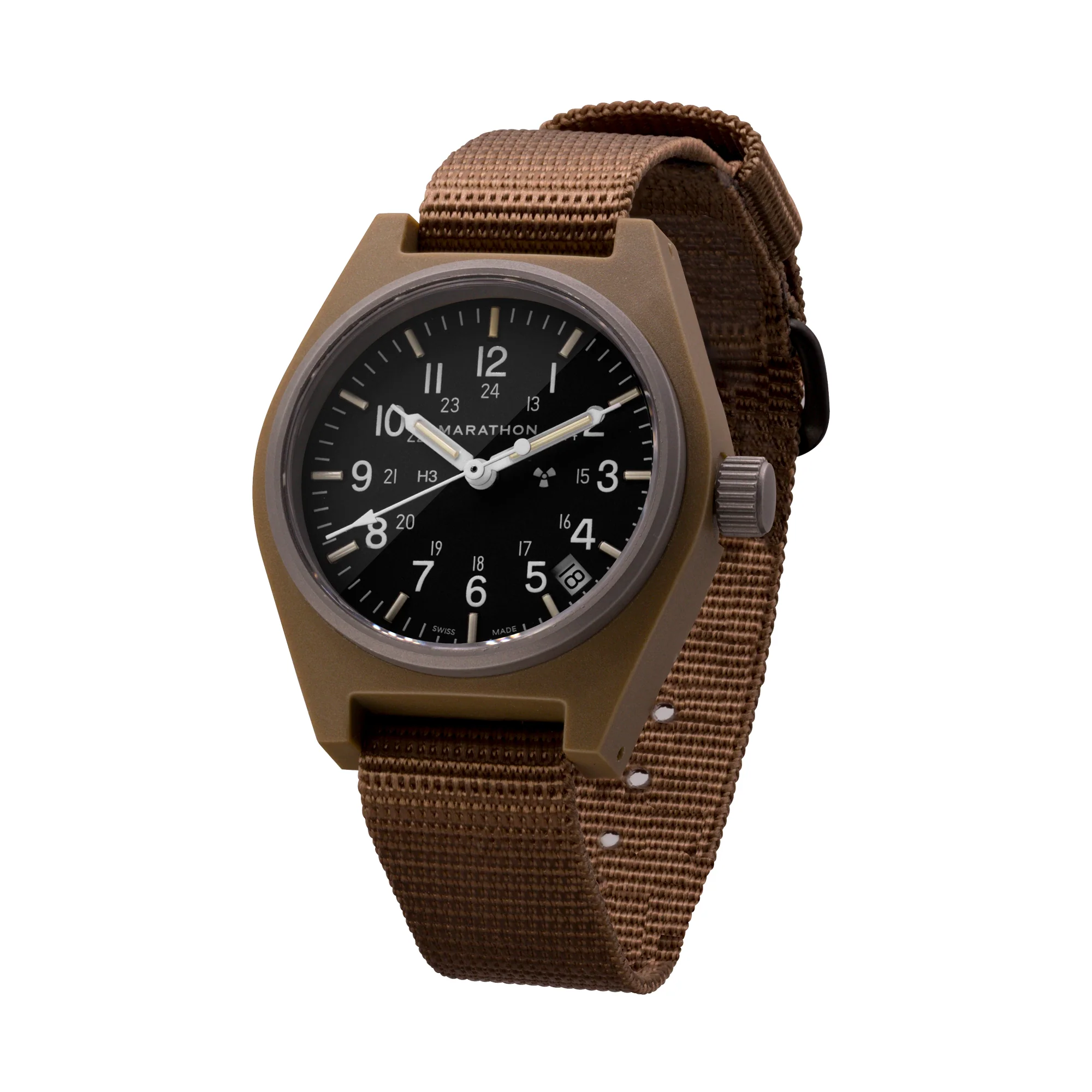 34mm Desert Tan General Purpose Quartz with Date (GPQ-D) - Image 4