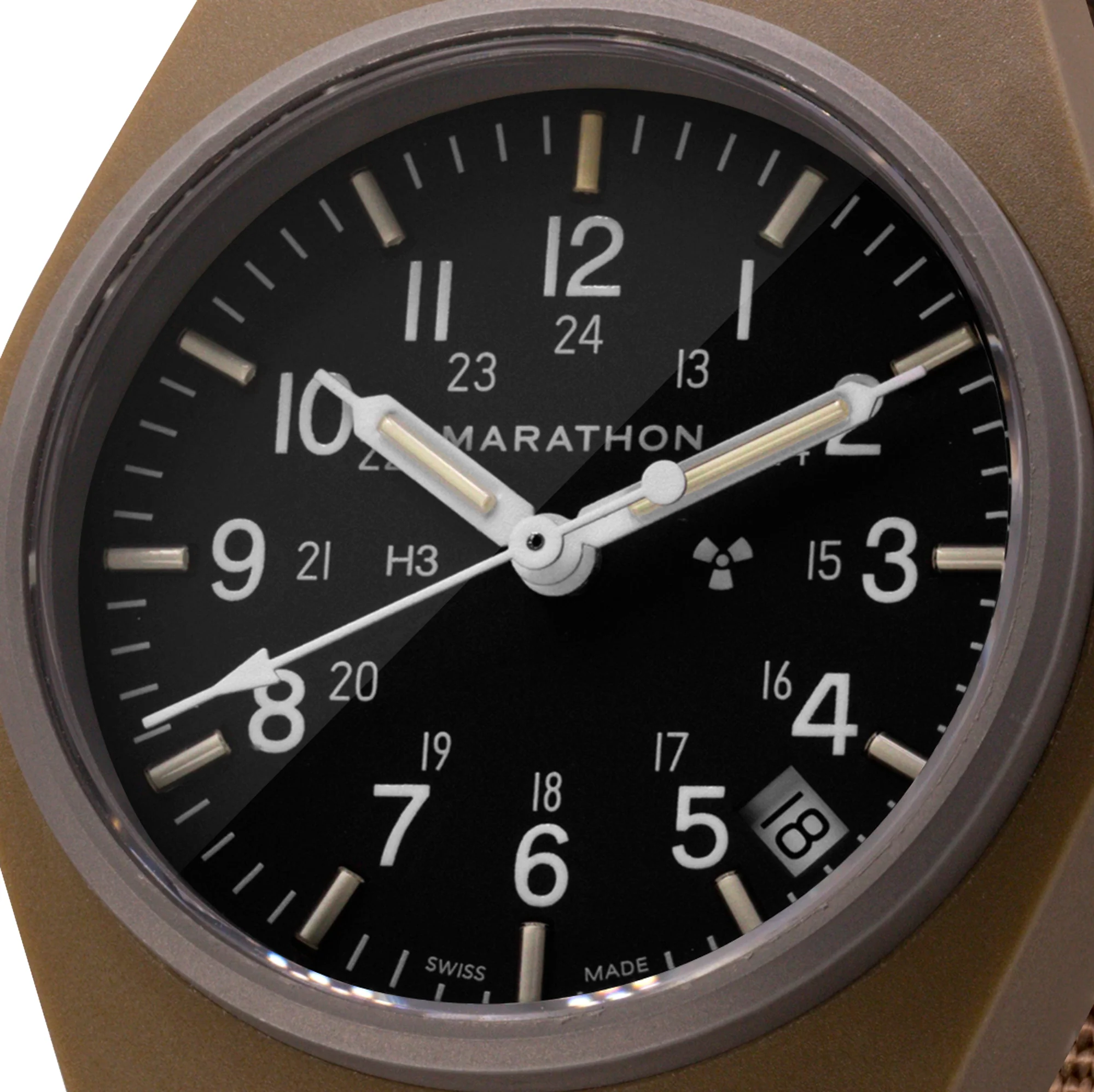 34mm Desert Tan General Purpose Quartz with Date (GPQ-D) - Image 5