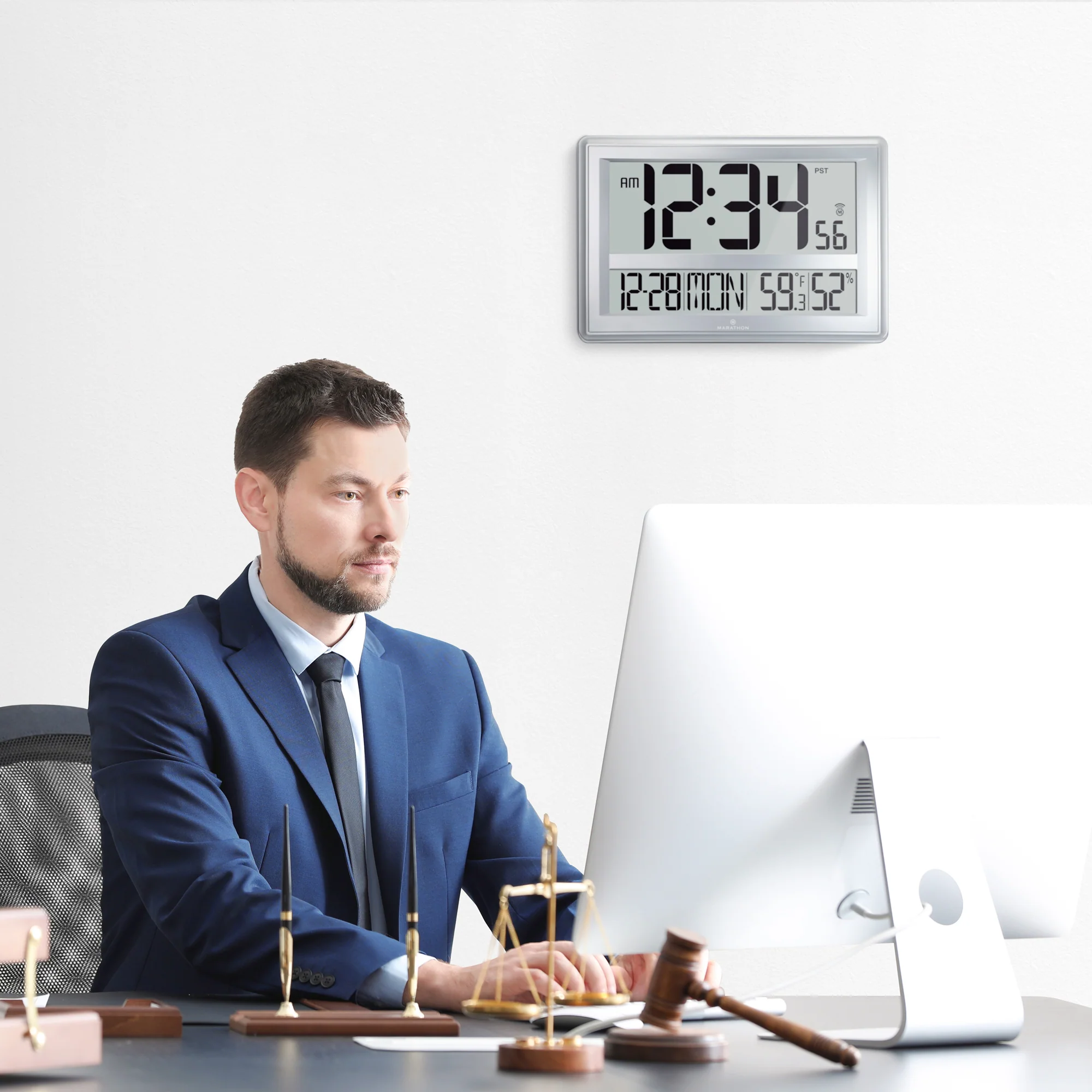 Jumbo Atomic Wall Clock with Table Stand - Image 13