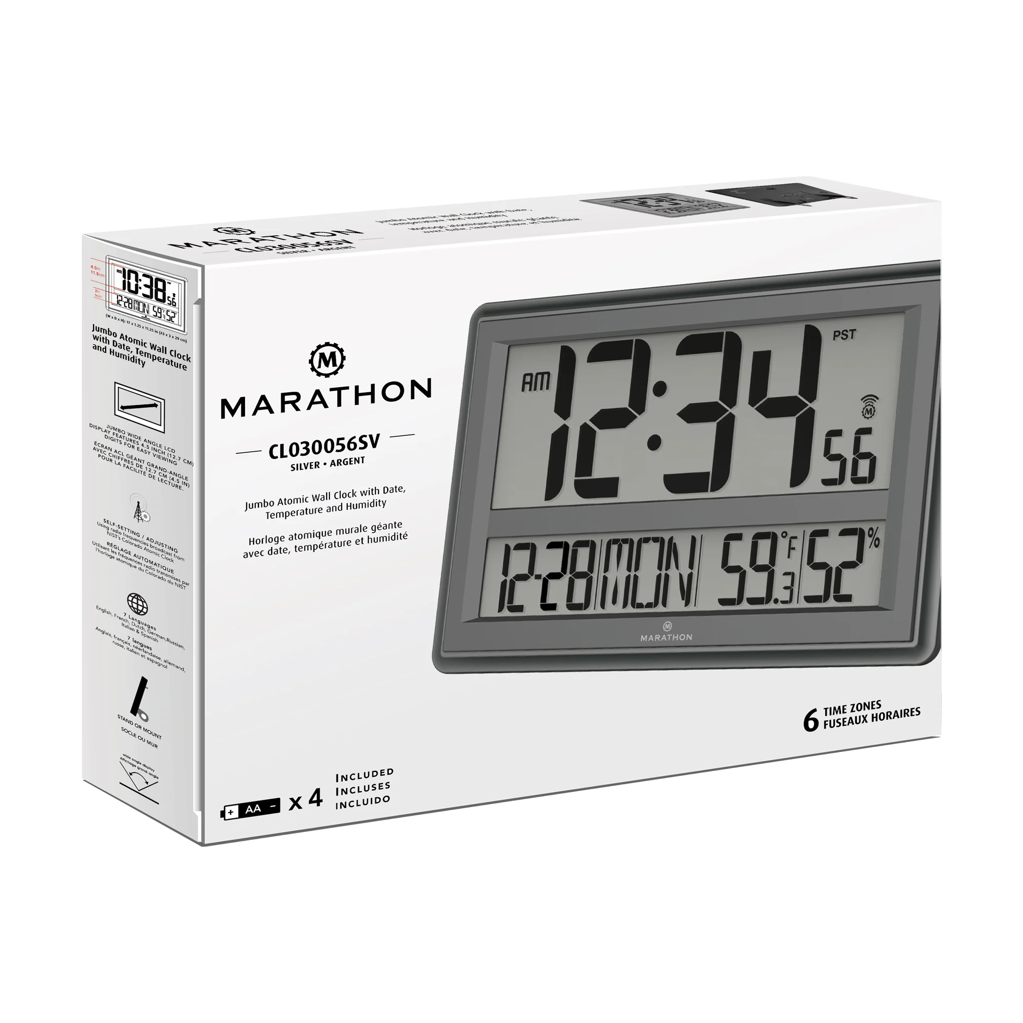 Jumbo Atomic Wall Clock with Table Stand - Image 15