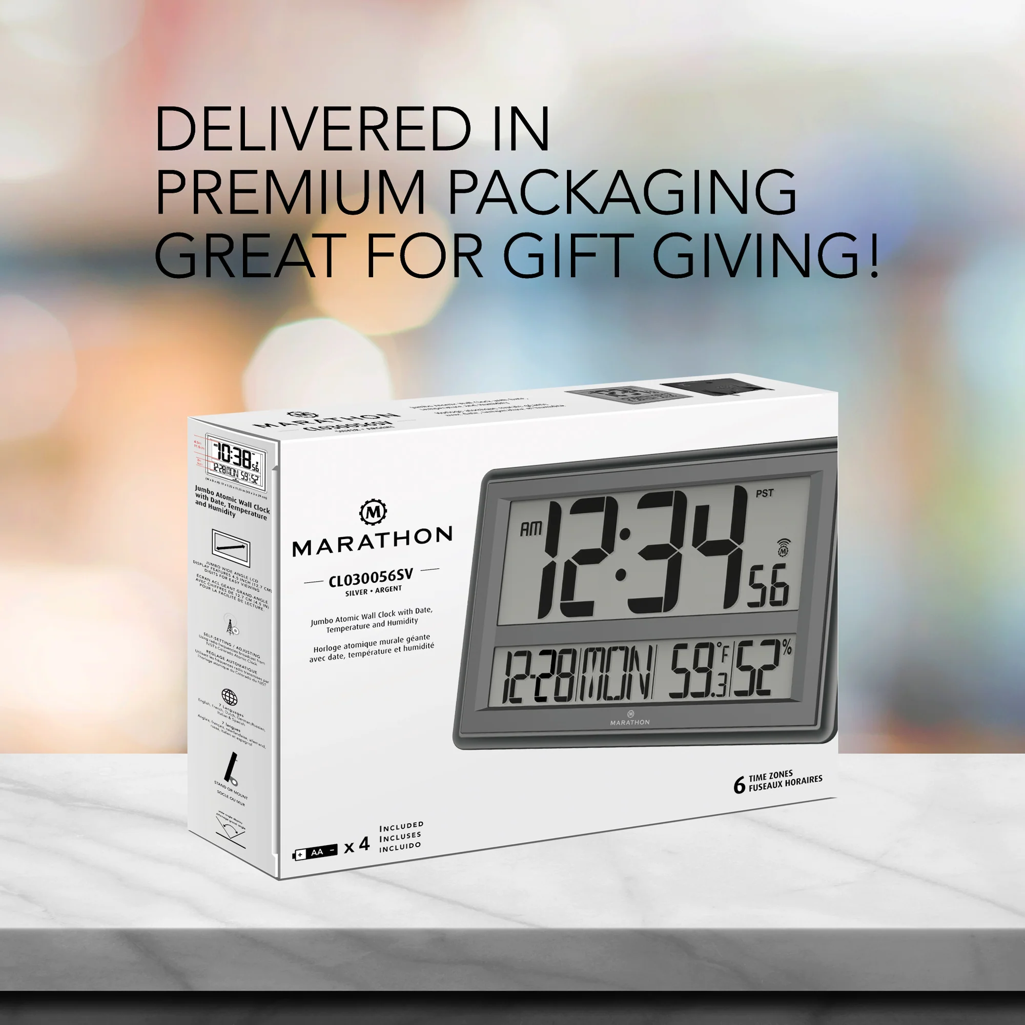 Jumbo Atomic Wall Clock with Table Stand - Image 16