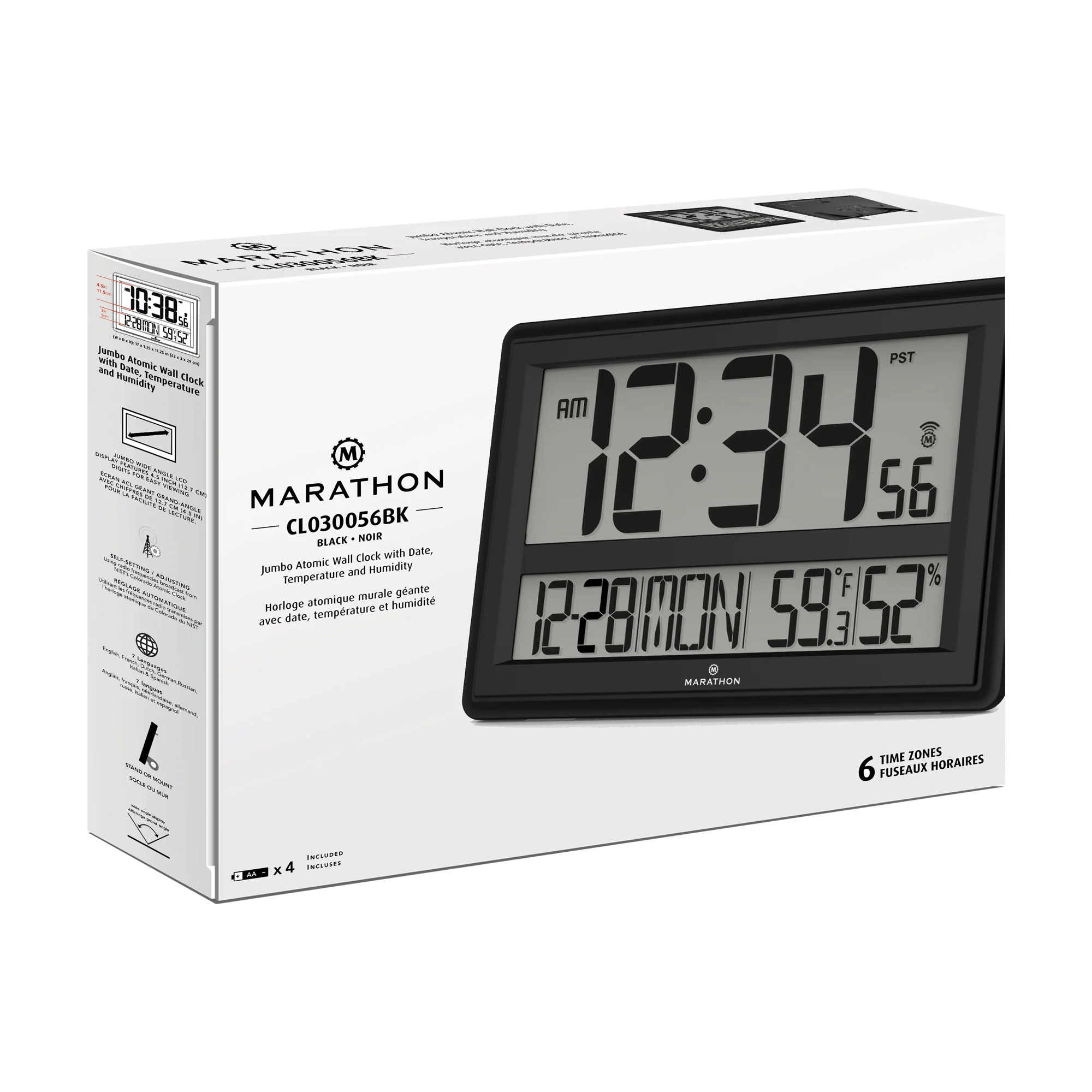 Jumbo Atomic Wall Clock with Table Stand - Image 7