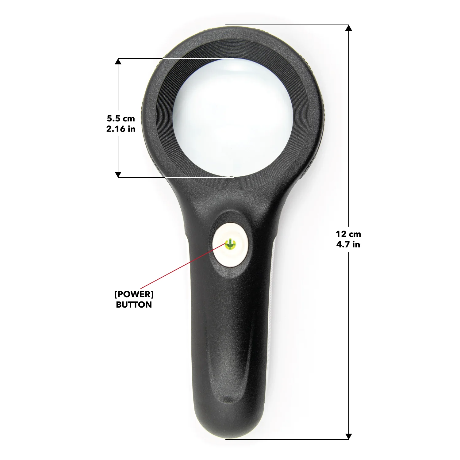 Magnifying Glass with Cyclops, LED, & Black Light - Image 5