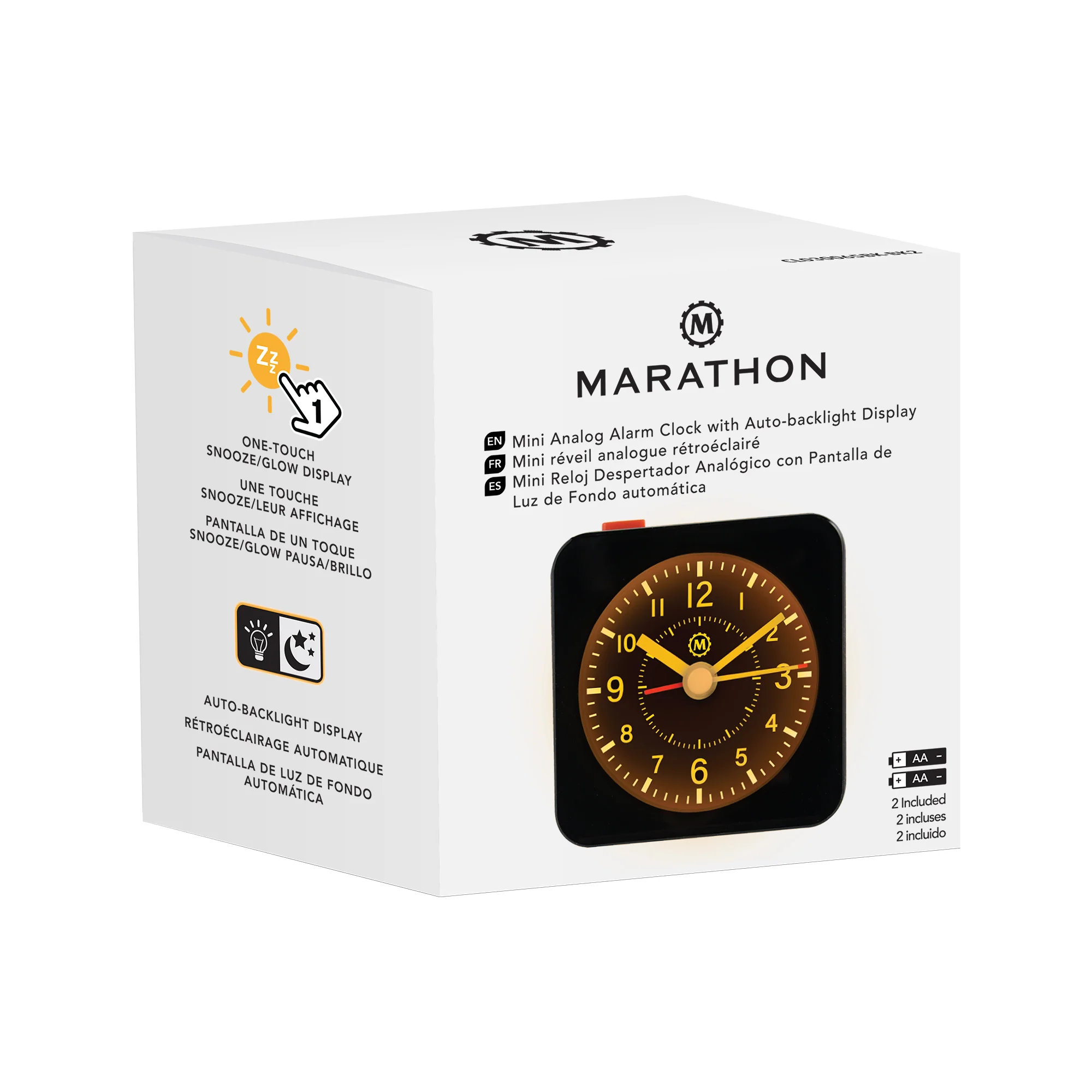 Mini Non-Ticking Analog Alarm Clock with Auto Backlight and Snooze Function - Image 10