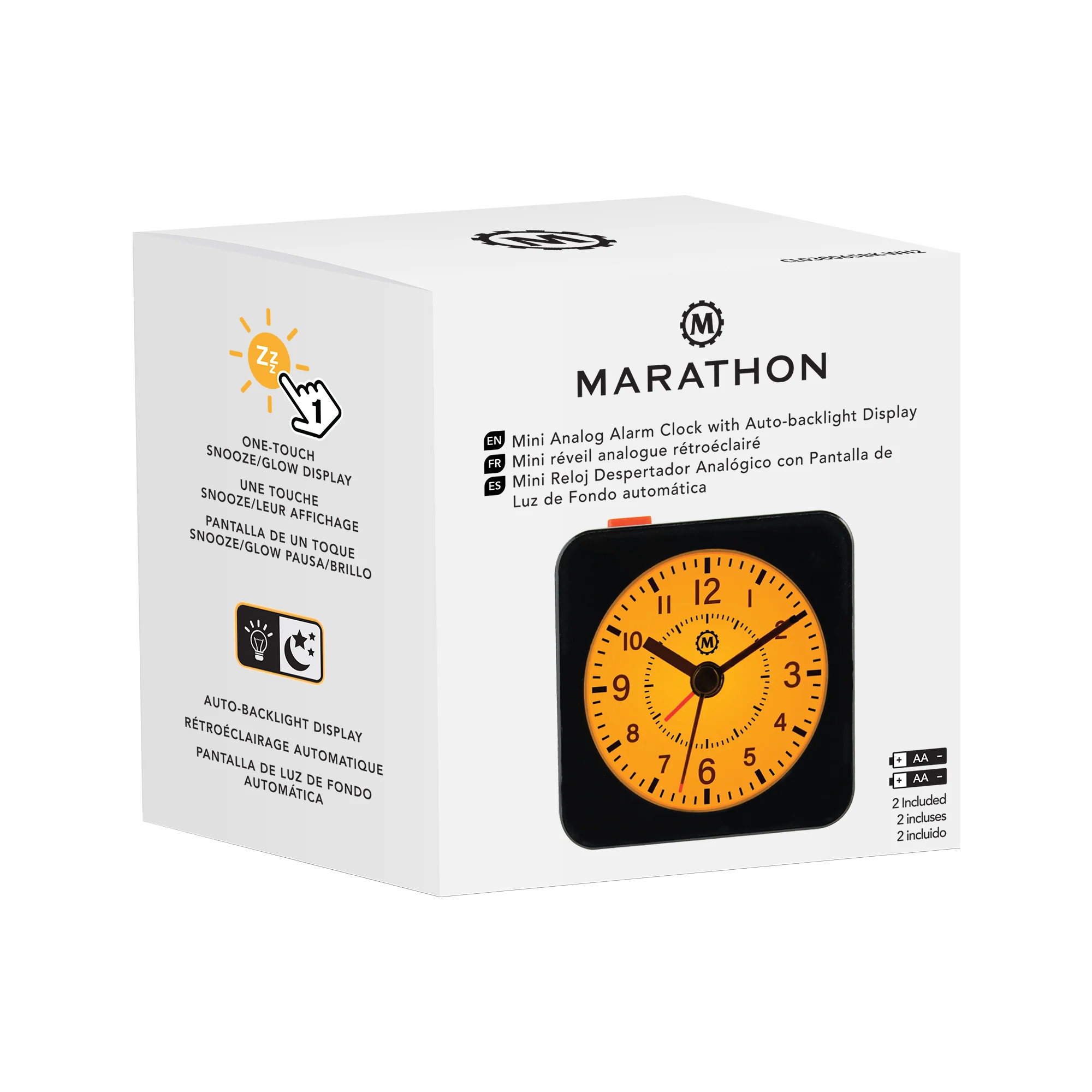 Mini Non-Ticking Analog Alarm Clock with Auto Backlight and Snooze Function - Image 16