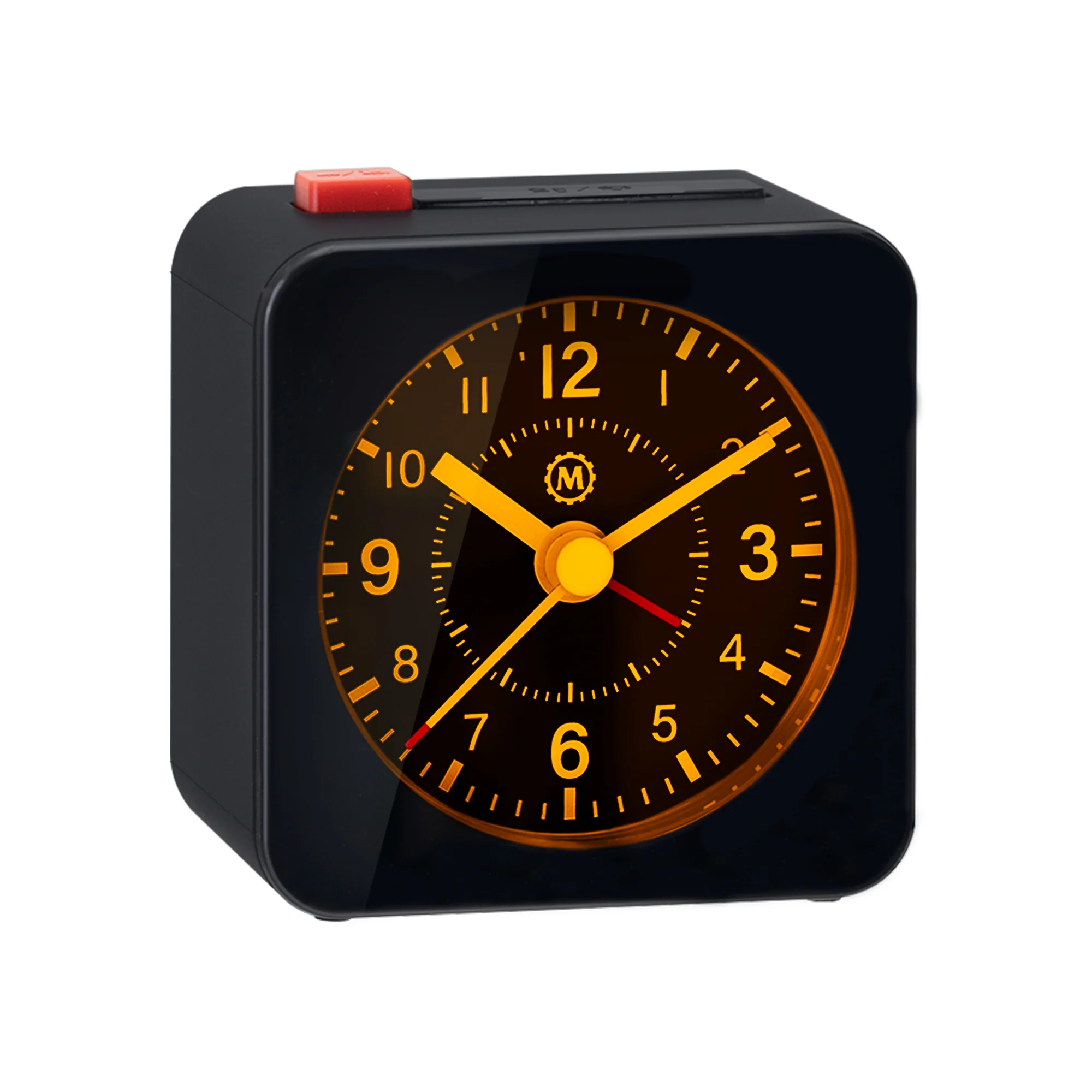 Mini Non-Ticking Analog Alarm Clock with Auto Backlight and Snooze Function - Image 3