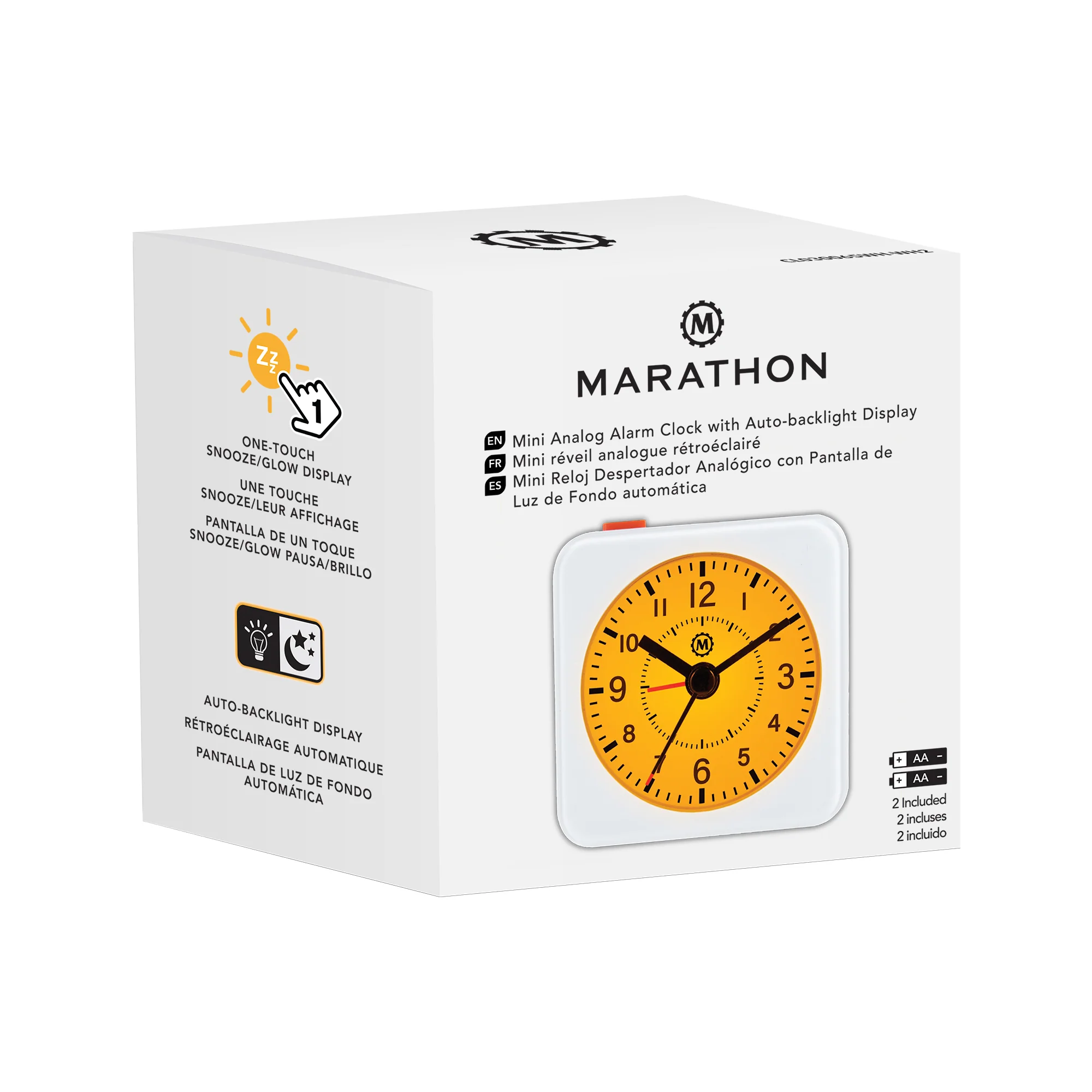 Mini Non-Ticking Analog Alarm Clock with Auto Backlight and Snooze Function - Image 34