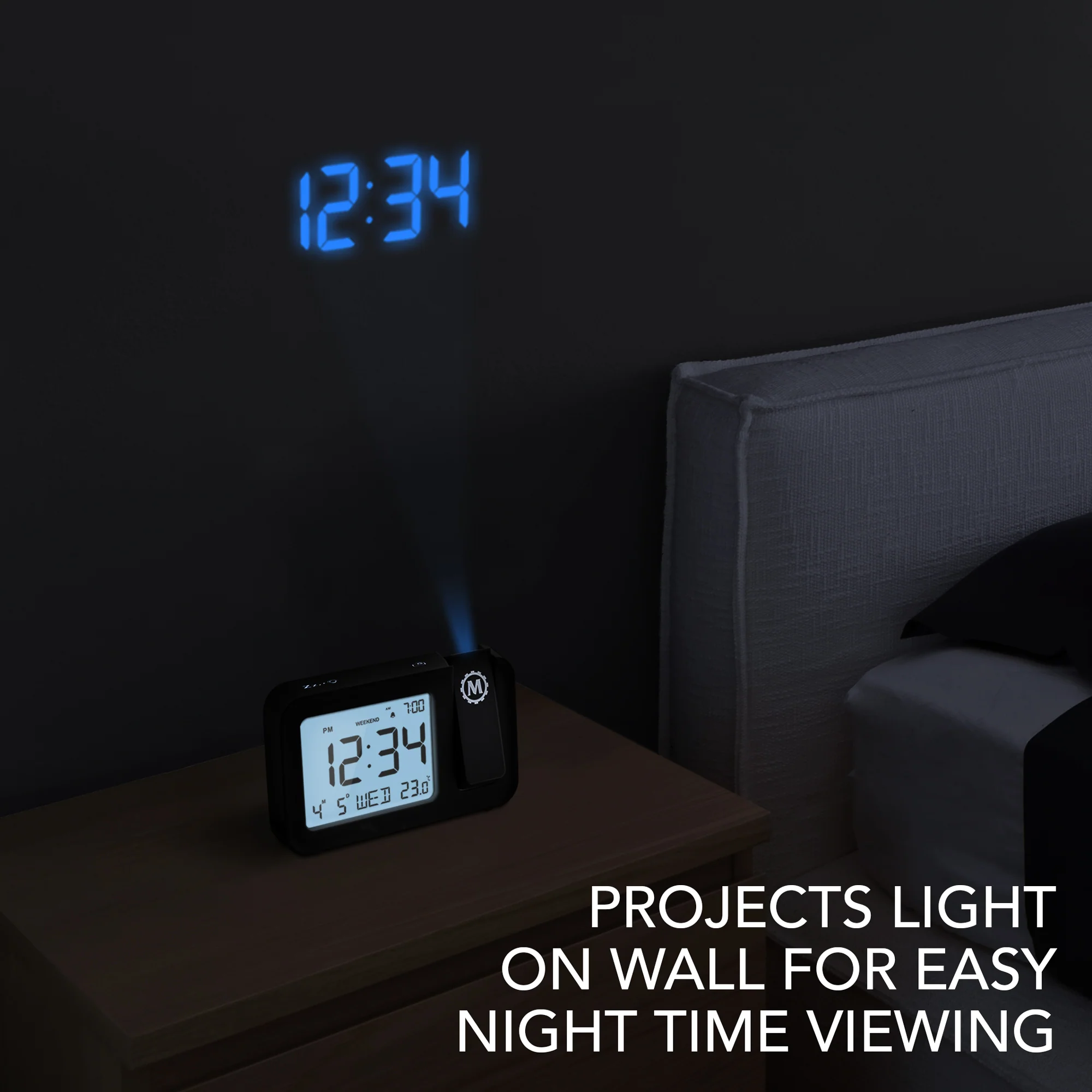 Projection Clock with Large Display and Backlight - Image 11