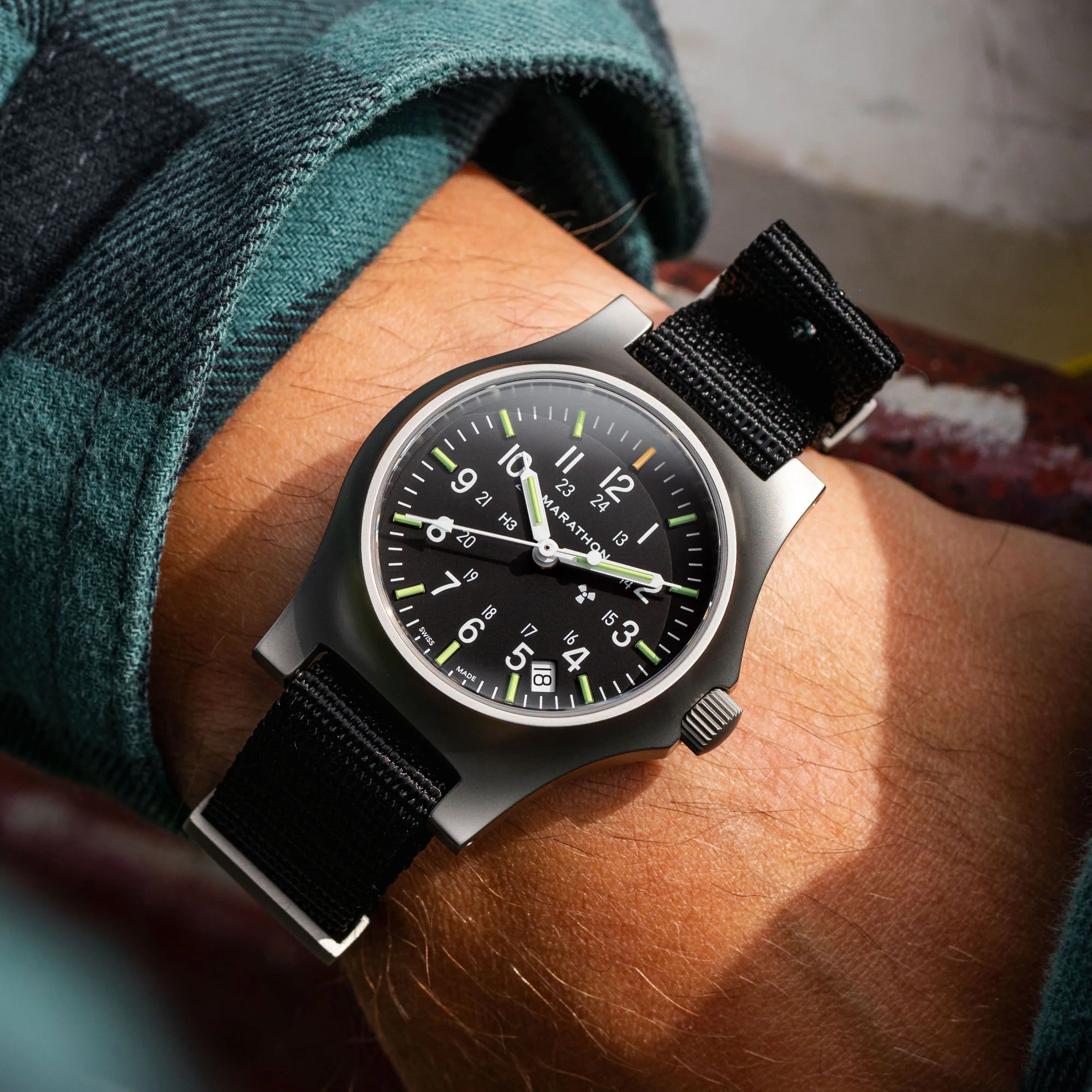 36mm Officer's Quartz w/ Date (GPQ-D) on Nylon DEFSTAN - Image 4