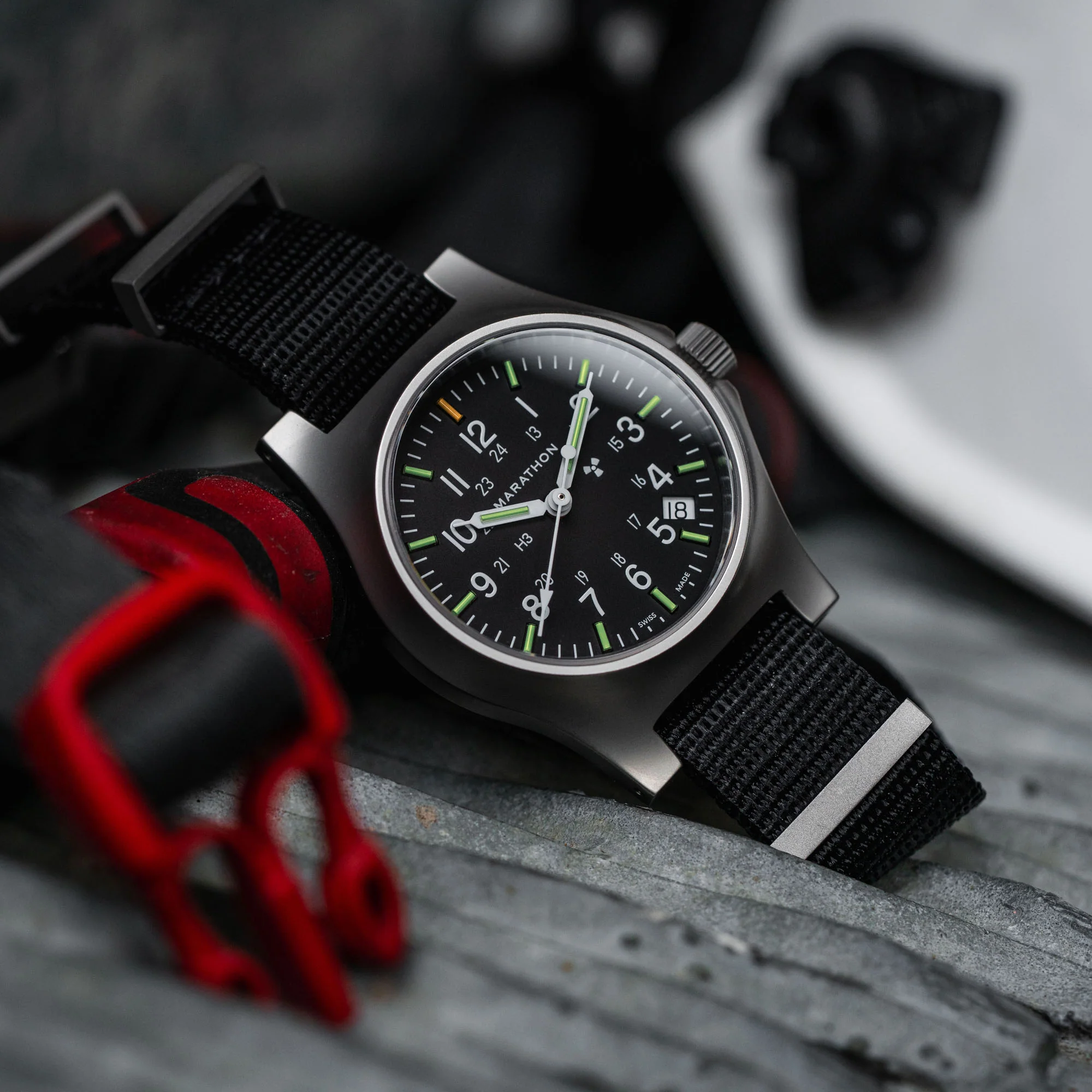 36mm Officer's Quartz w/ Date (GPQ-D) on Nylon DEFSTAN - Image 5