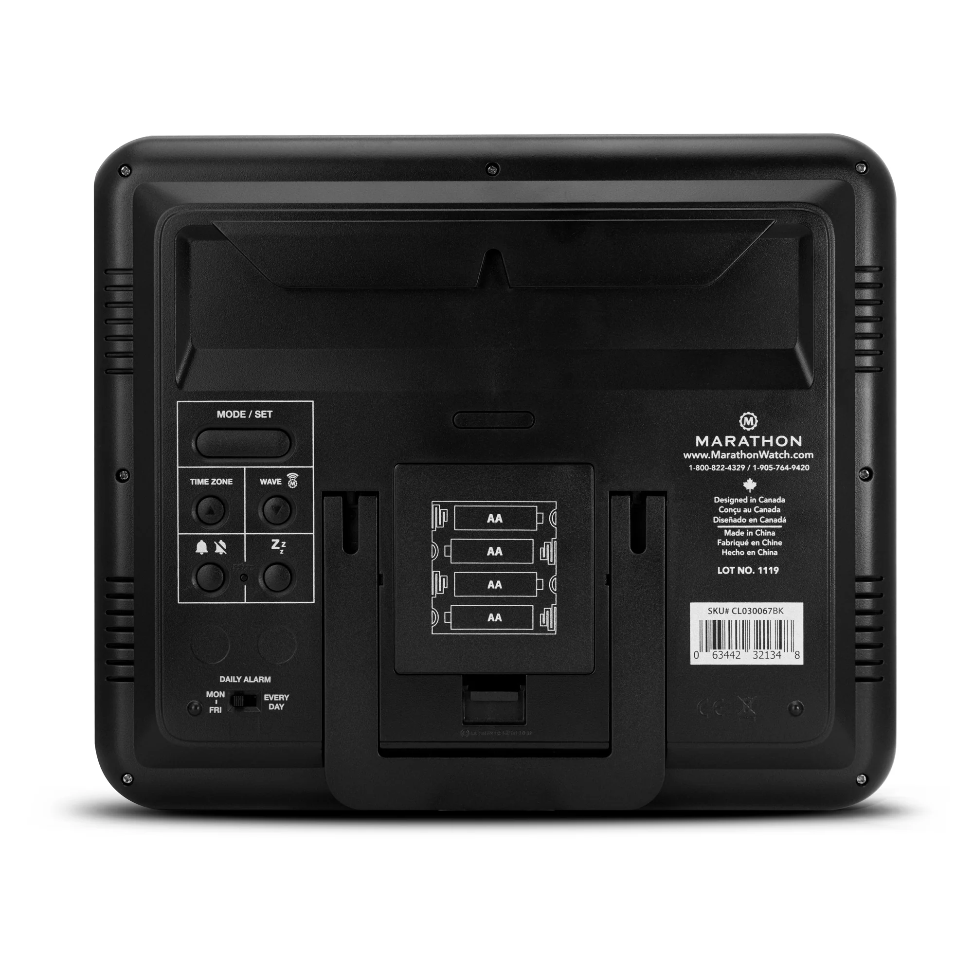 Slim Self-Setting Wall Clock with Full Calendar Display, Temperature & Humidity - Image 19