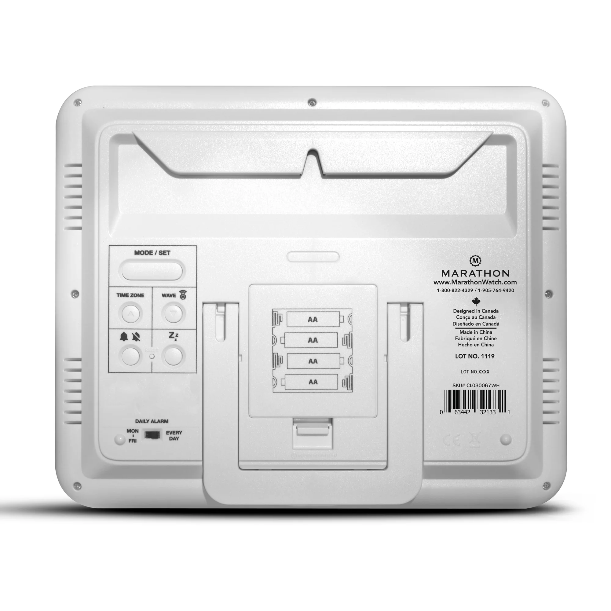 Slim Self-Setting Wall Clock with Full Calendar Display, Temperature & Humidity - Image 36