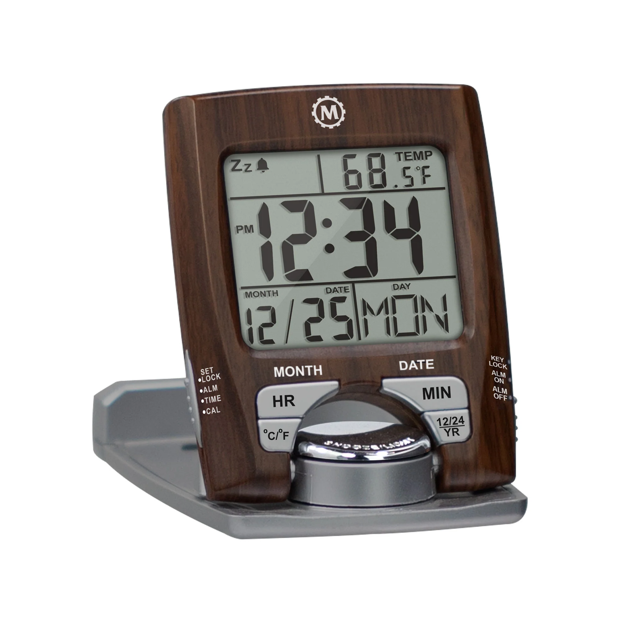 Travel Alarm Clock with Calendar & Temperature - Image 11